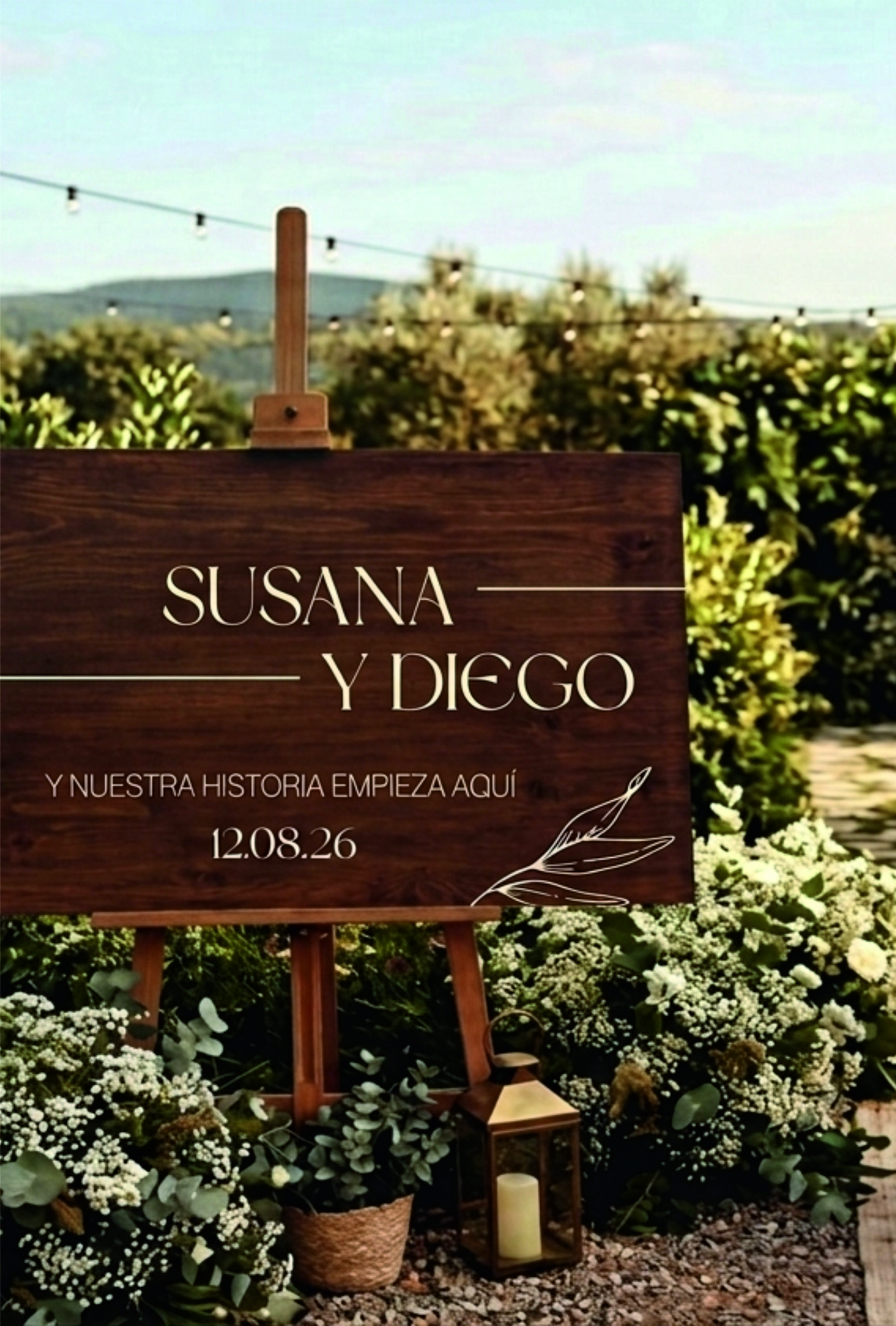 Cartel Madera Personalizado